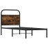 Estructura cama sin colchón 80x200 cm madera roble