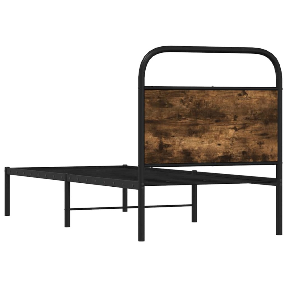 Estructura cama sin colchón 80x200 cm madera roble