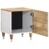Mesita de noche de madera maciza de mango 40x33,5x46