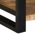 Mesa auxiliar madera maciza de mango rugosa 40x40x50