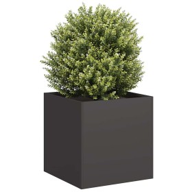 Jardinera de acero laminado en frío negro 40x40x40