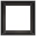 Jardinera de acero laminado en frío negro 40x40x40
