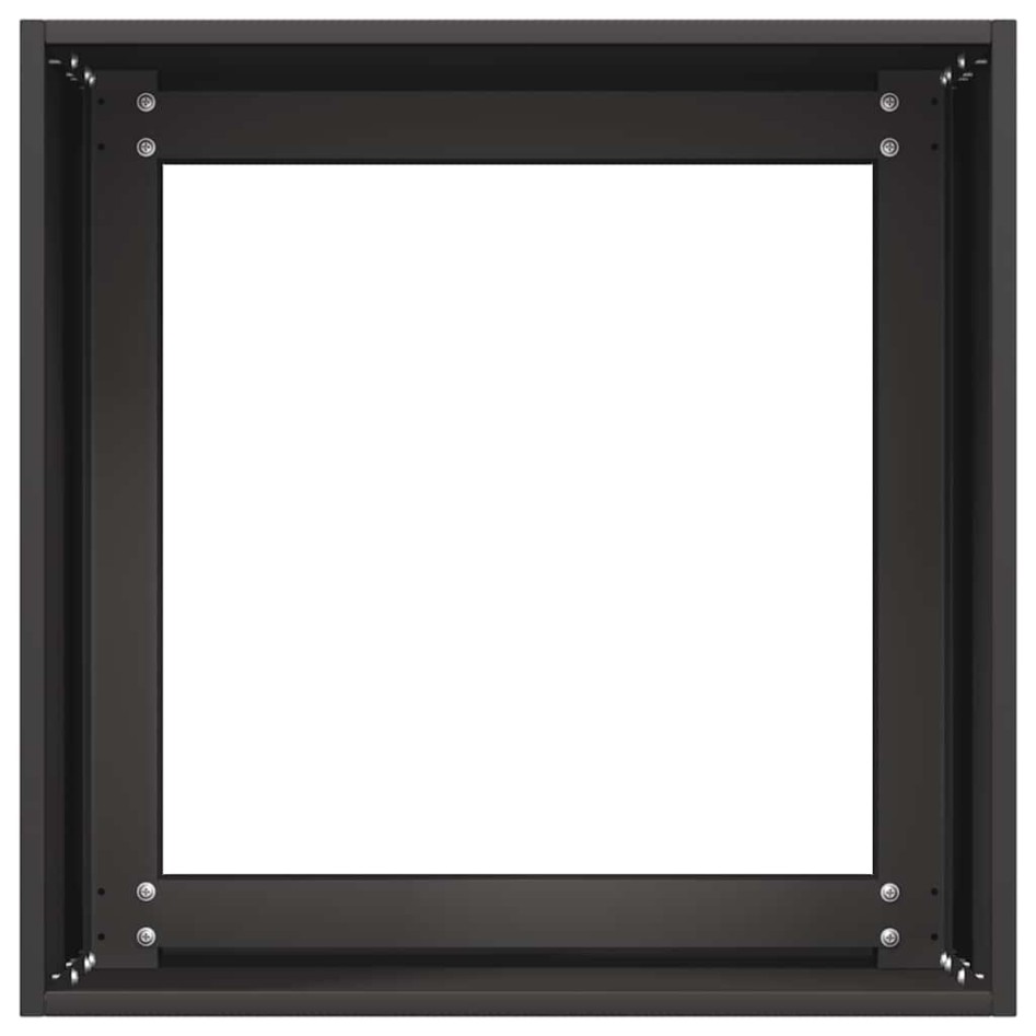 Jardinera de acero laminado en frío negro 40x40x40