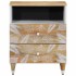 Mesita de noche madera maciza de mango 50x33x60