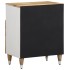 Mesita de noche madera maciza de mango 50x33x60