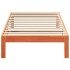 Estructura de cama sin colchón madera de pino marrón 90x200