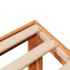 Estructura de cama sin colchón madera de pino marrón 90x200