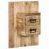 Mesita de noche madera maciza de mango 60x32x80
