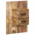 Mesita de noche madera maciza de mango 60x32x80