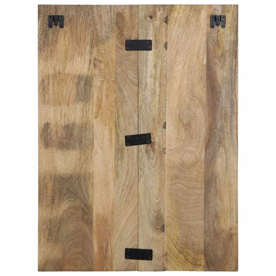 Mesita de noche madera maciza de mango 60x32x80