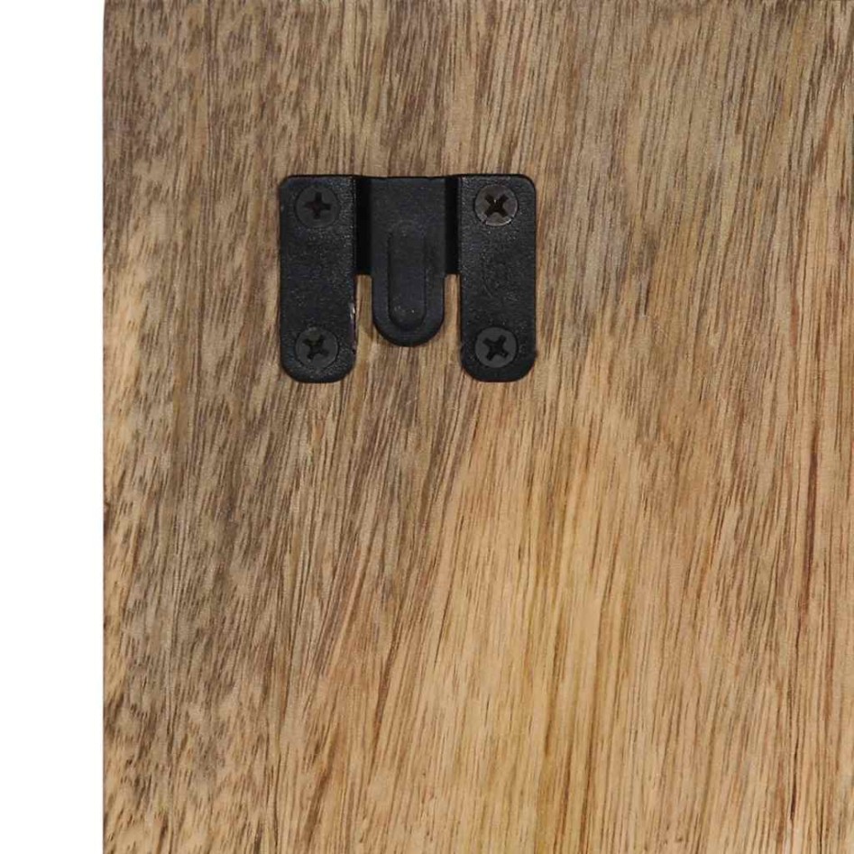 Mesita de noche madera maciza de mango 60x32x80