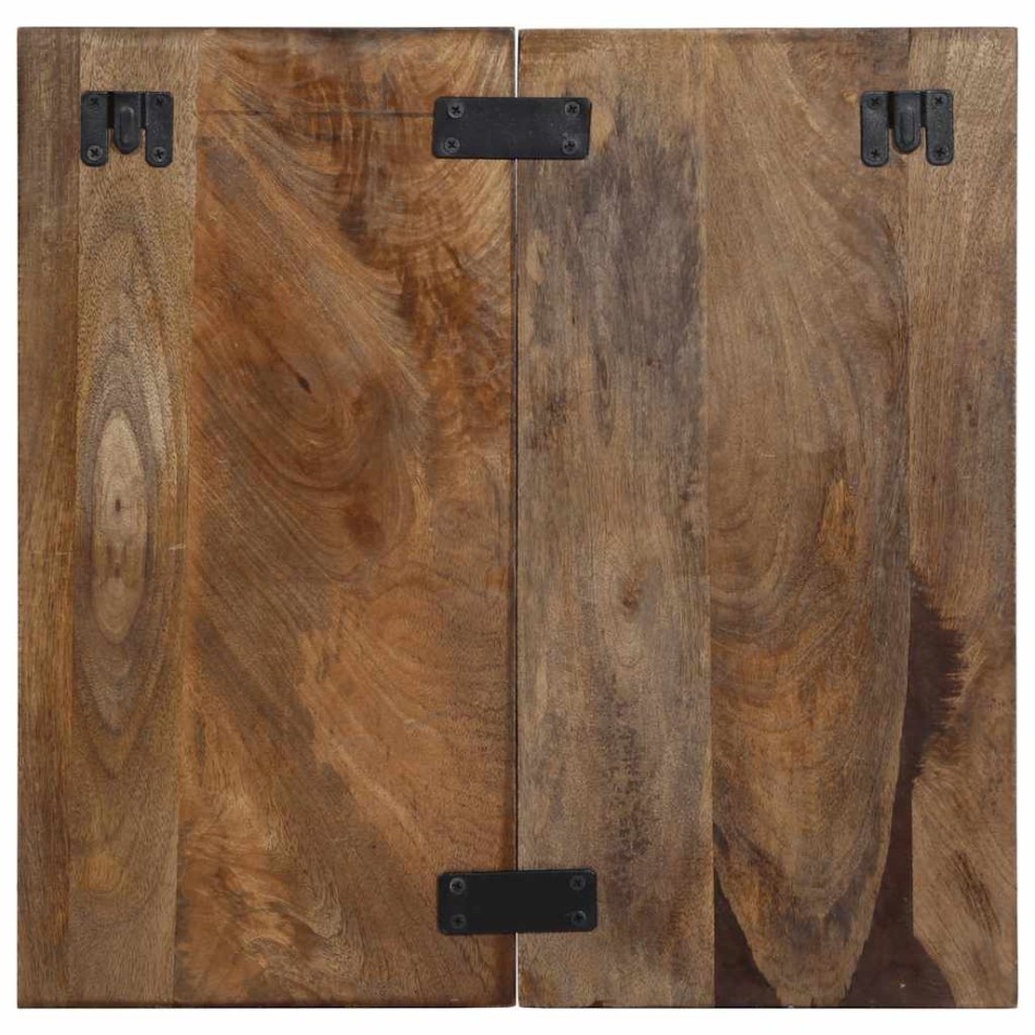 Mesilla de noche multicolor 50x27x50 cm madera maciza