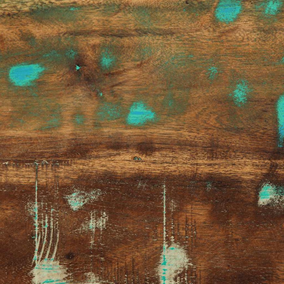 Mesilla de noche multicolor 50x27x50 cm madera maciza