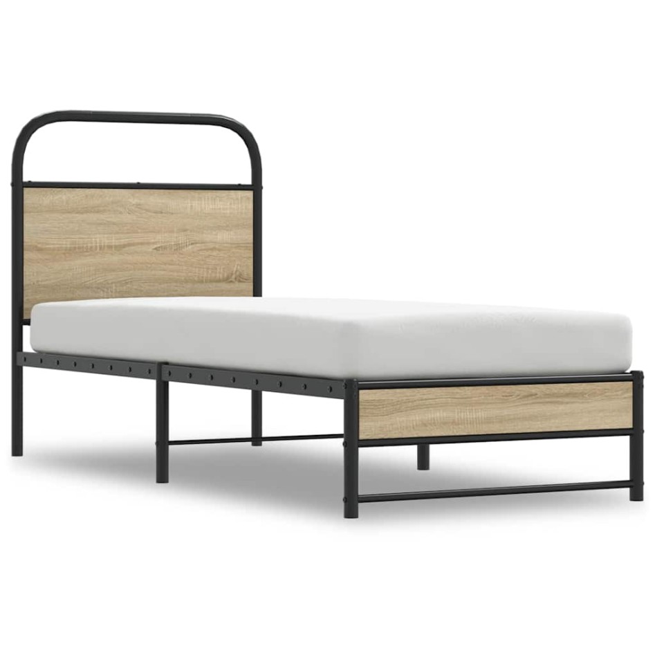 Estructura cama sin colchón 75x190 cm madera