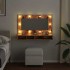 Mueble con espejo y LED madera vieja 90x31,5x62