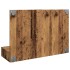 Mueble con espejo y LED madera vieja 90x31,5x62