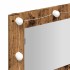 Mueble con espejo y LED madera vieja 90x31,5x62