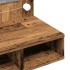 Mueble con espejo y LED madera vieja 90x31,5x62