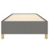 Estructura de cama sin colchón tela gris oscuro 90x190
