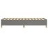 Estructura de cama sin colchón tela gris oscuro 90x190