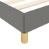 Estructura de cama sin colchón tela gris oscuro 90x190