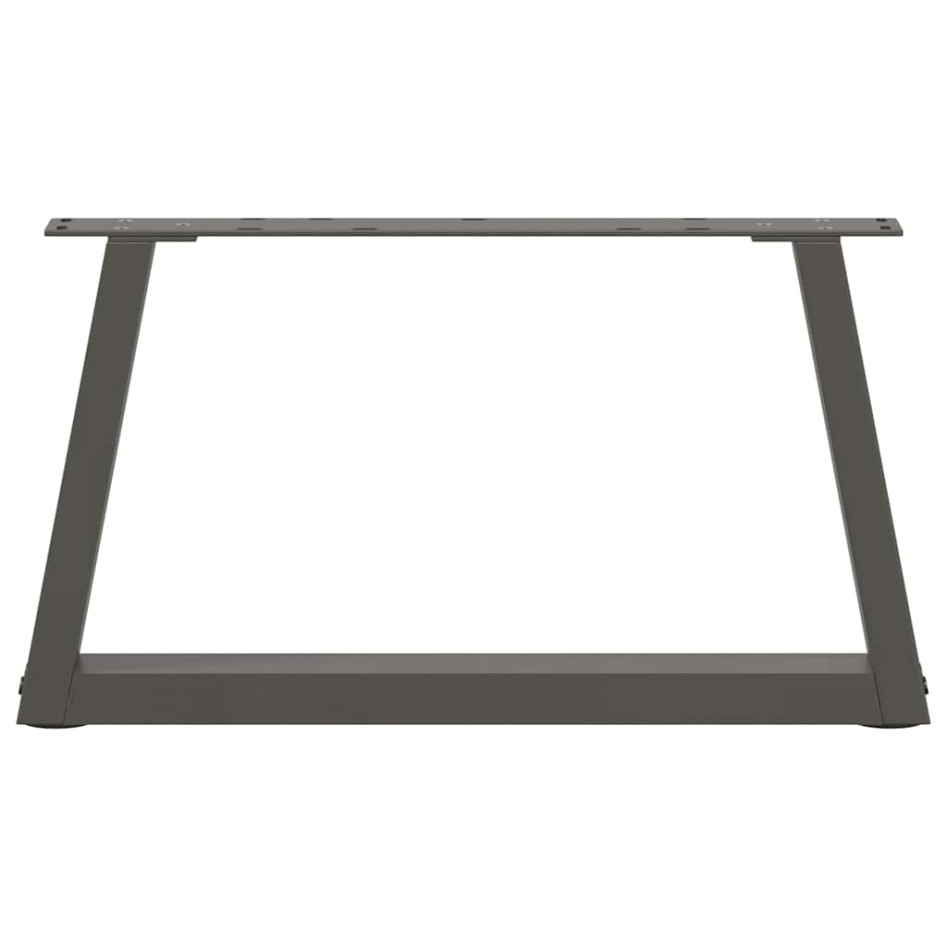 Patas para mesa comedor forma V 2 uds antracita 50x(30-31,3)