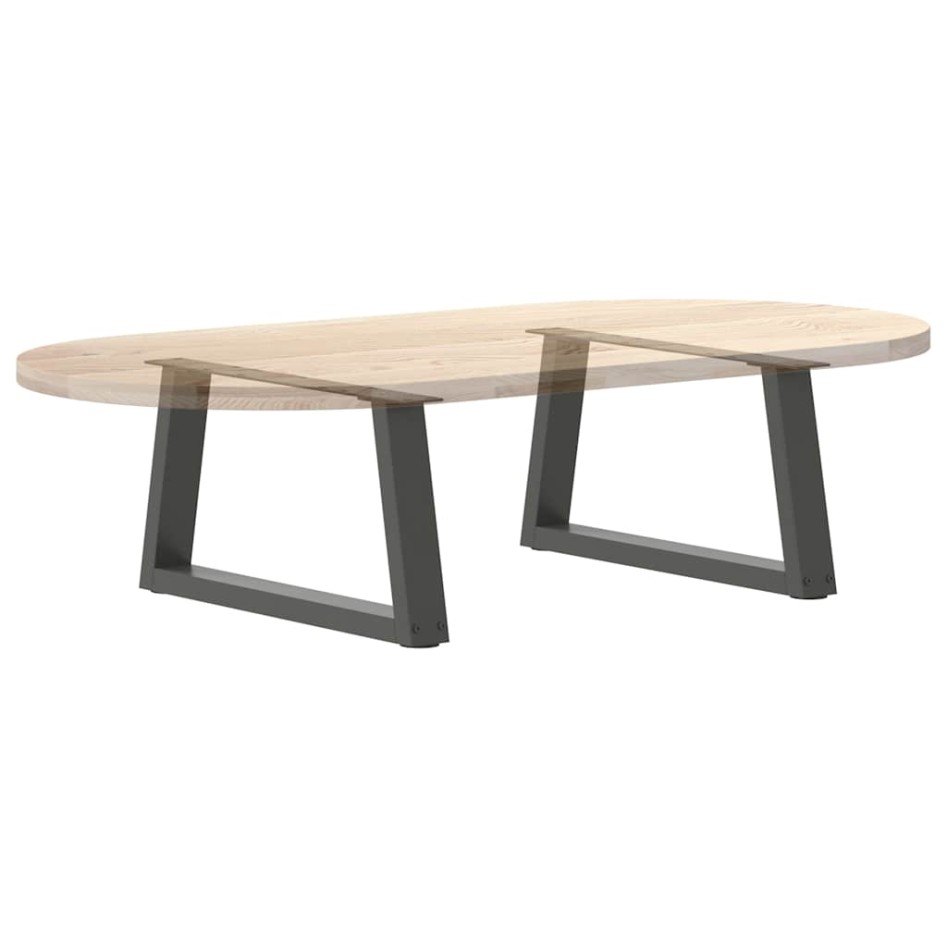 Patas para mesa comedor forma V 2 uds antracita 50x(30-31,3)