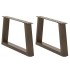 Patas para mesa de comedor en forma de V 2 uds acero