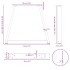 Patas para mesa de comedor forma de V 2 uds acero natural
