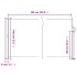 Toldo lateral retráctil negro 140x500