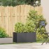 Jardinera de acero laminado en frío negro 80x40x40