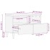 Mueble de TV madera maciza de mango gris claro 70x33,5x46