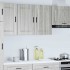 Armario de pared de cocina Porto gris sonoma madera