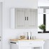 Armario de pared de cocina Porto gris sonoma madera