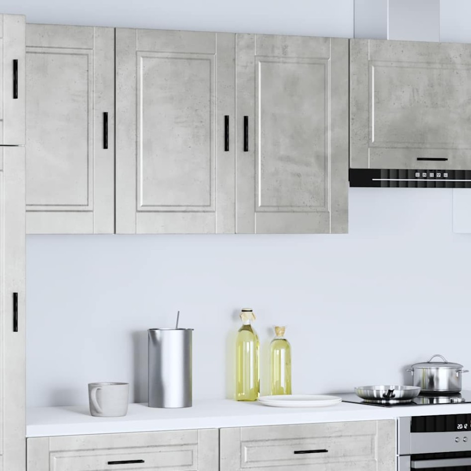 Armario de pared cocina Porto madera ingeniería gris