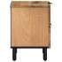 Mesilla de noche marrón 40x33x46 cm madera maciza