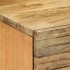 Mesilla de noche marrón 40x33x46 cm madera maciza