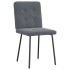 Sillas de comedor 2 unidades terciopelo gris