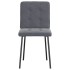 Sillas de comedor 2 unidades terciopelo gris