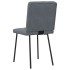 Sillas de comedor 2 unidades terciopelo gris