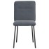 Sillas de comedor 2 unidades terciopelo gris