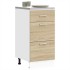 Armario bajo de roble Sonoma 40x46x81,5 cm madera de