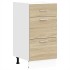 Armario bajo de roble Sonoma 40x46x81,5 cm madera de
