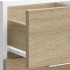 Armario bajo de roble Sonoma 40x46x81,5 cm madera de