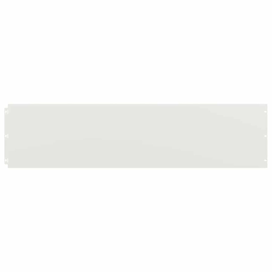 Bordes para césped 10 uds acero laminado frío blanco 25x103