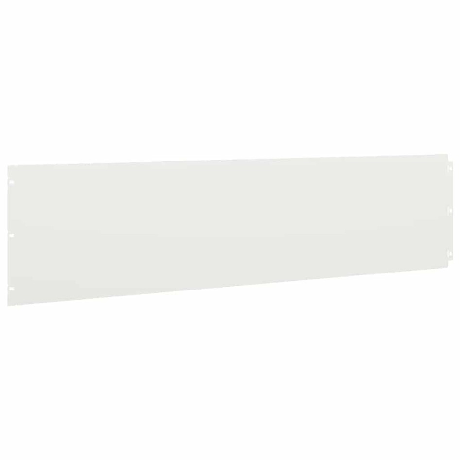 Bordes para césped 10 uds acero laminado frío blanco 25x103