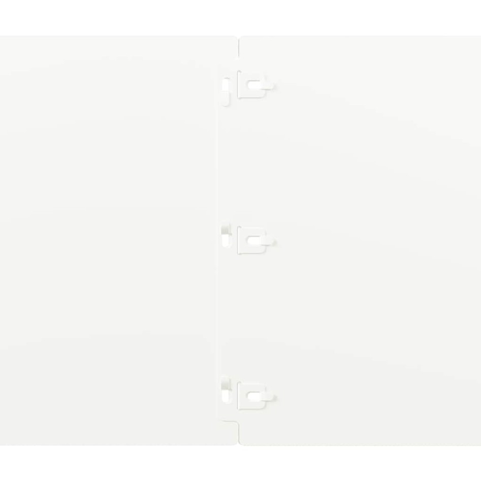 Bordes para césped 10 uds acero laminado frío blanco 25x103