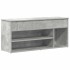 Banco zapatero madera de ingeniería gris hormigón