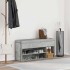 Banco zapatero madera de ingeniería gris hormigón