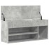 Banco zapatero madera de ingeniería gris hormigón